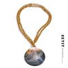 Summer Big Shell Pendant Necklace Ocean Series Statement Stainless Steel Chain Popular Attractive Jewelry Recommend