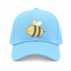 Adjustable Bee Print Baseball Cap For Men Women Breathable Curved Brim Sun Hat Universal Fit Streetwear Beach Hat