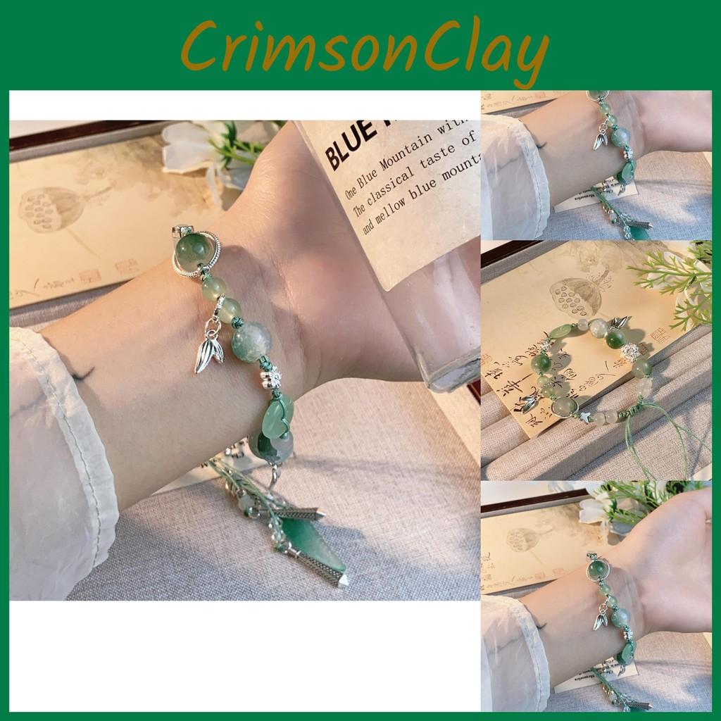 Шикарный браслет с бабочкой и лотосом для женщин, подарок для дружбы, китайский стиль