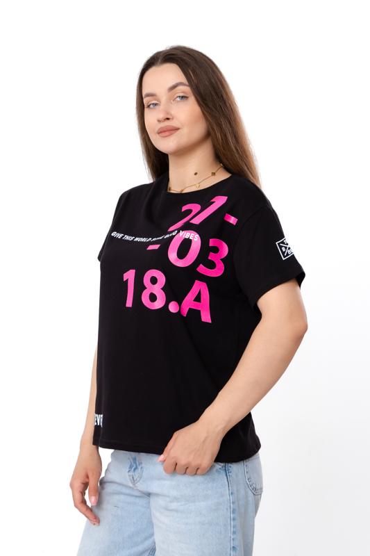 Women’s Oversize Cotton T-Shirt – Lightweight Knit with Floral Print & Relaxed Fit Summer 8127-001-33-1 HC