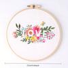 1Pcs Love Flower Embroidery DIY Handmade Material Package (Including Tools), for Beginners To Practice Embroidery Enthusiasts, Gifts for Friends