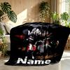 Custom Name Personalized Michael Jackson Print Blanket, Home Decor, Bedroom, Sofa, Camping, Couch, Gifts for Birthday Christmas