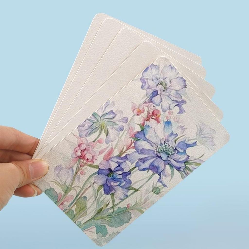 Бумага для акварели Размер открытки Бумага для акварели Почтовая открытка Среднее зерно 300 г/м² 50 листов Бумага для акварели Квадрат 10 x 15 см Бумага для закладок Обычная Спасибо