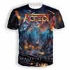 Винтажная мужская футболка Классическая группа Accept 3D-принт футболки Мужчина Женщины Хип-хоп Короткий рукав Футболка Мода Уличный Мужской Топ Одежда