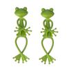 1/2/5pcs Green Frog Shape Plant Holder - Succulent Small Potted Plant Stabilizer, Garden Creative Decoration.