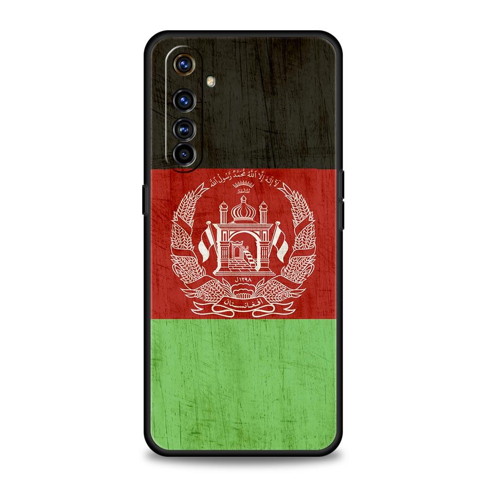 Флаг Афганистана для Realme 11 10 9 8 5G 7 6 GT2 Pro Plus C21 C11 C25 C35, мягкий чехол для Realme GT Neo 2 3 3T, чехол для телефона