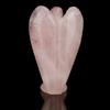 Pink Rose Quartz Angel Hand-Carved Hand-Carved Angel Statues Angel Figurine Decor  For Women