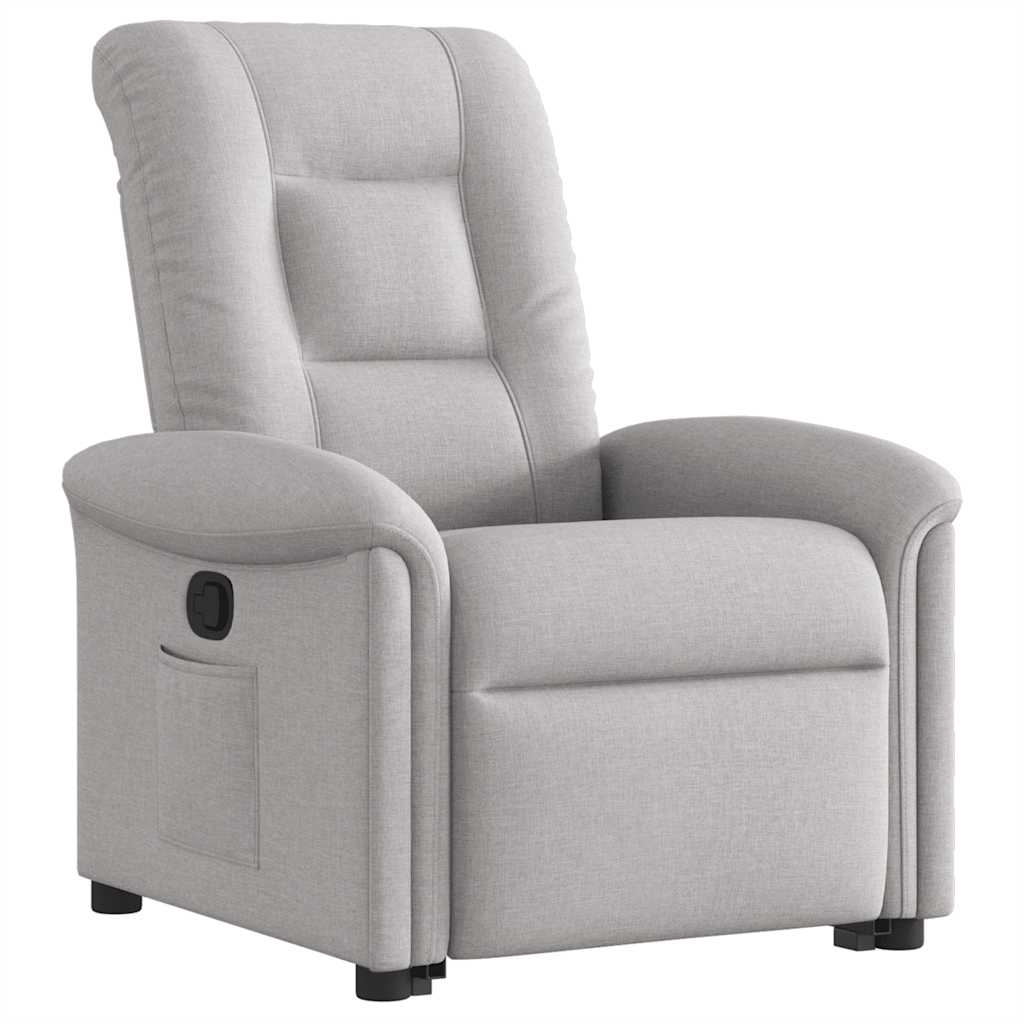 Recliner Chair with Rising Function Cloud Grey Fabric