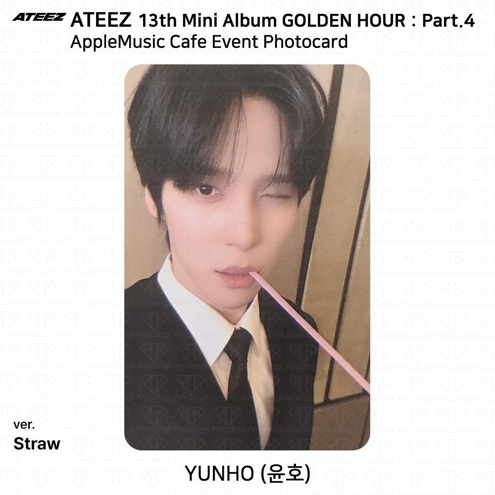 ATEEZ 13-й мини-альбом Golden Hour Часть 4 Фотокарточка с мероприятия AppleMusic Cafe