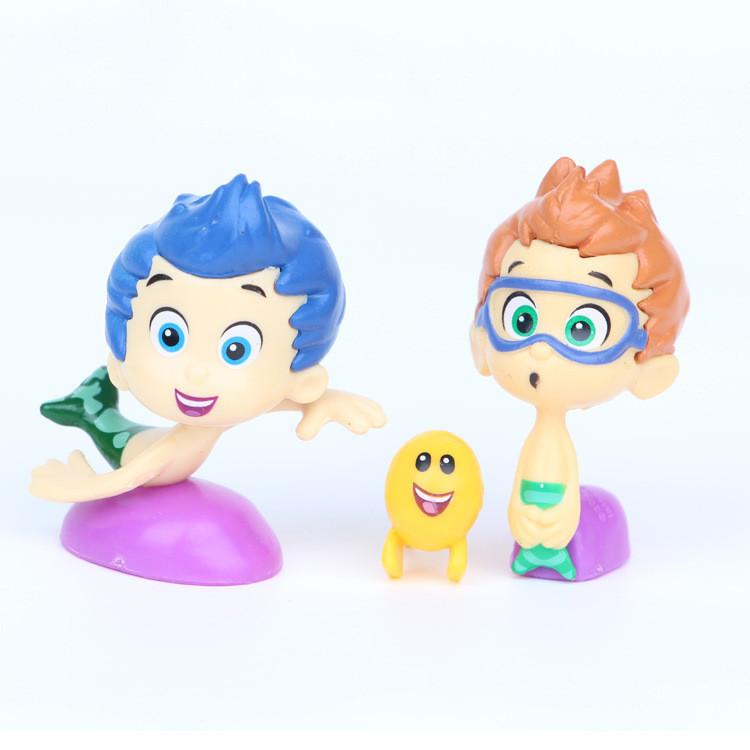 Bubble Guppies Figure Mini Plastic Decor For Cake Toppers And Collectors
