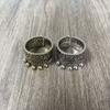 Hollow Out Ethnic Style Ring Thai Silver Irregular Opening Ring Vintage Ring  Gifts for Women Girl