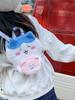 Hachiware Soft Cartoon Plush Shoulder Bag With Breathable Material For Girls