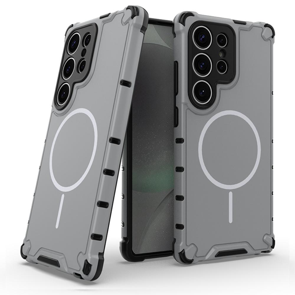 Magnetic Armor Case For Samsung S25 Ultra S24 S23 Plus A55 A54 A35 A25 A15 A13 For Magsafe Heavy Duty Rugged Shockproof Cover