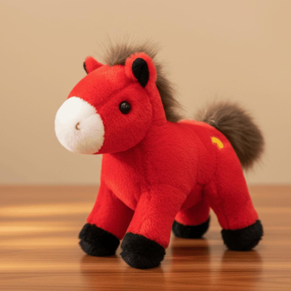 Милые Плюшевые Игрушки Лошадка Удачи Фигурка Пони Зодиака Лошадь 2026 Плюшевая Кукла Лошадь Год Лошади