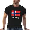 Норвегия Norway винтажная футболка с флагом, состаренный вид, базовая повседневная одежда, футболка с коротким рукавом