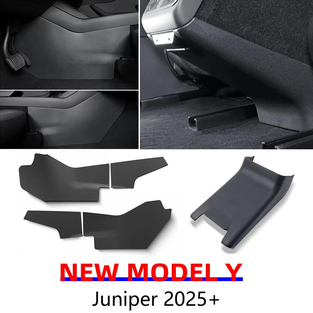 for Tesla Model Y Juniper 2025 2026 Launch Anti-dirt Protective Pad Central Control Side Rear Console Underboard Anti Kick TPE