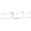 Sliding Door Hardware Set 200 cm Steel Black