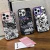 Крутой Черный Граффити Цветной Чехол Для Телефона Подходит Для IPhone 12 11 13 14 15 16 17 Max Pro Plus