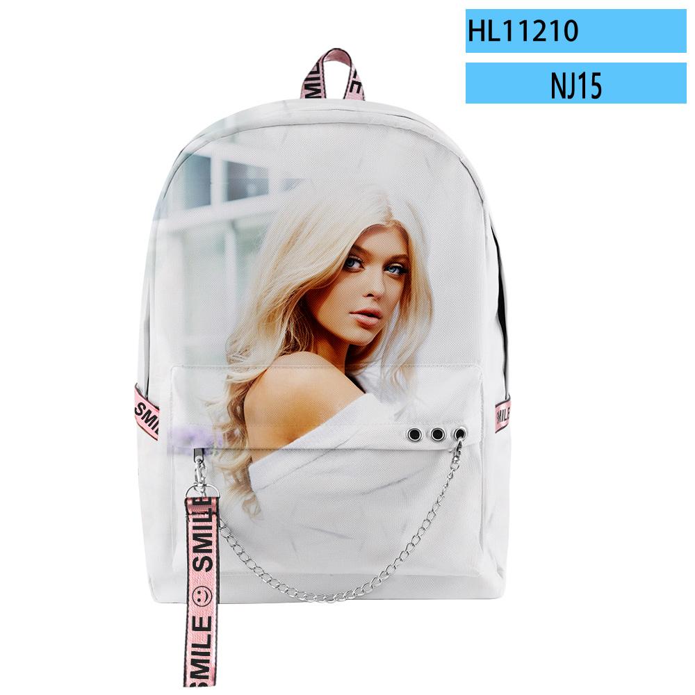 Мультяшные Новинка Молодежные Школьные Сумки Унисекс Забавные Loren Gray Дорожные Сумки 3D Печать Оксфорд Водонепроницаемый Рюкзак на Плечо для Ноутбука