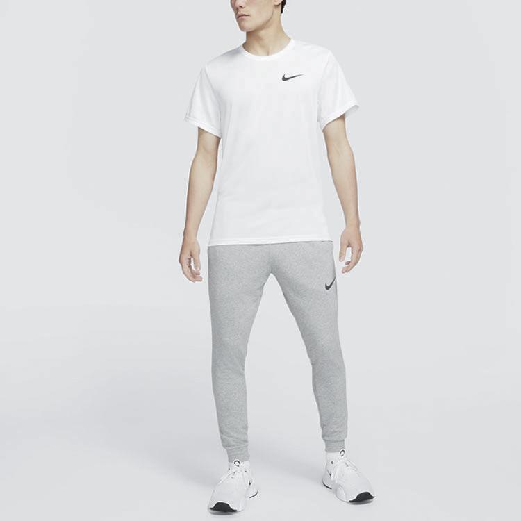 Nike Однотонные повседневные спортивные штаны для тренировок Dri-Fit, мужские штаны, серые, CZ6380-063