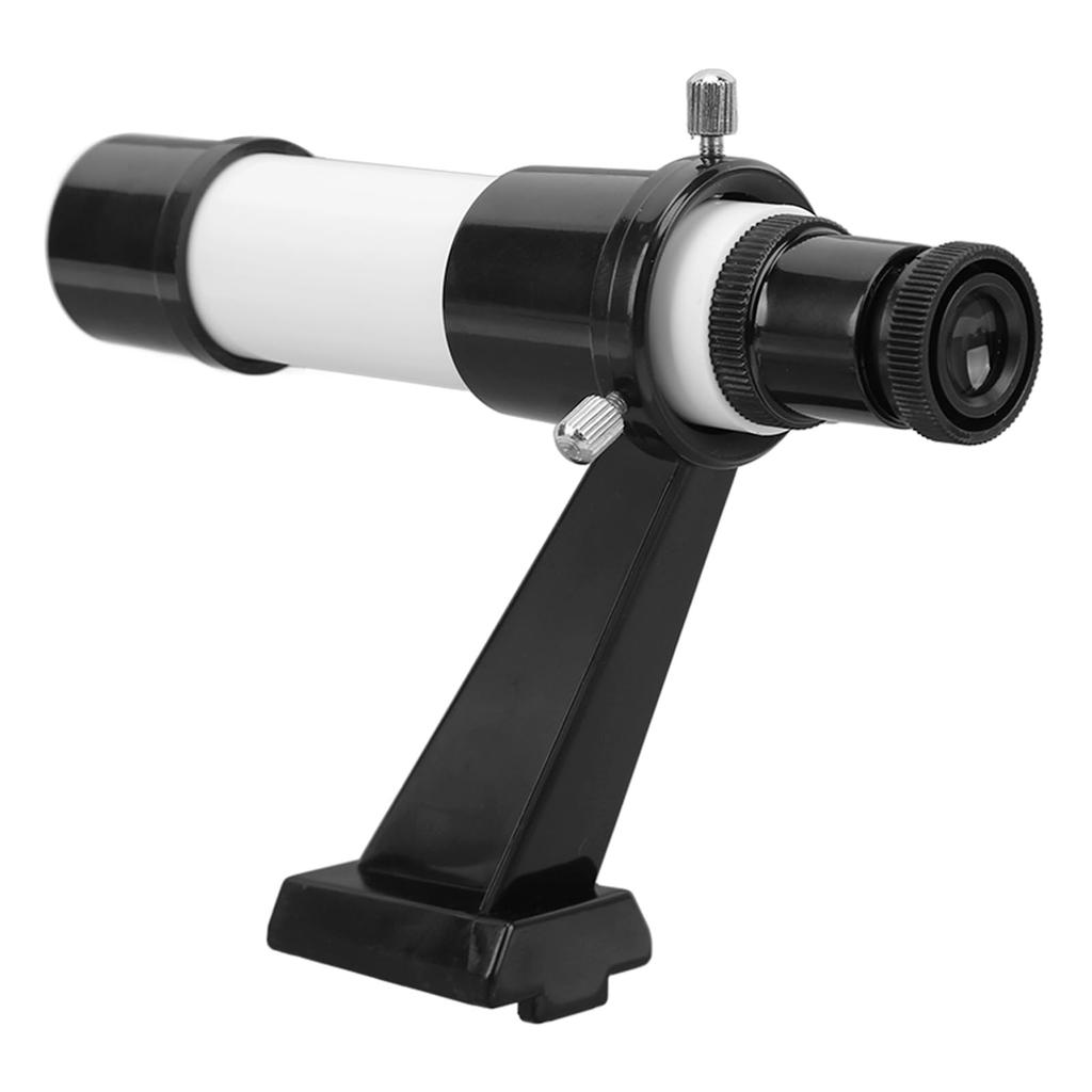 Akozon 5X Astronomical Telescope Finder Scope with Inline Base Stand 5x24 Portable Crosshair Telescope Finder Scope Applied Family