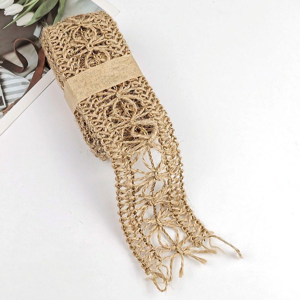 Woven DIY Scrapbook Home Ornament Lace Wedding Party Supplies Burlap Roll Jute Ribbon Hemp Rope