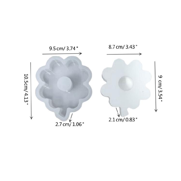 Силиконовые формы Четырехлистный клевер Подсвечник Формы из смолы для изготовления свечей своими руками