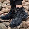 Модные мужские противоударные, противоударные, стальные, защитные ботинки для защиты труда, износостойкие рабочие ботинки для стройплощадки H1003