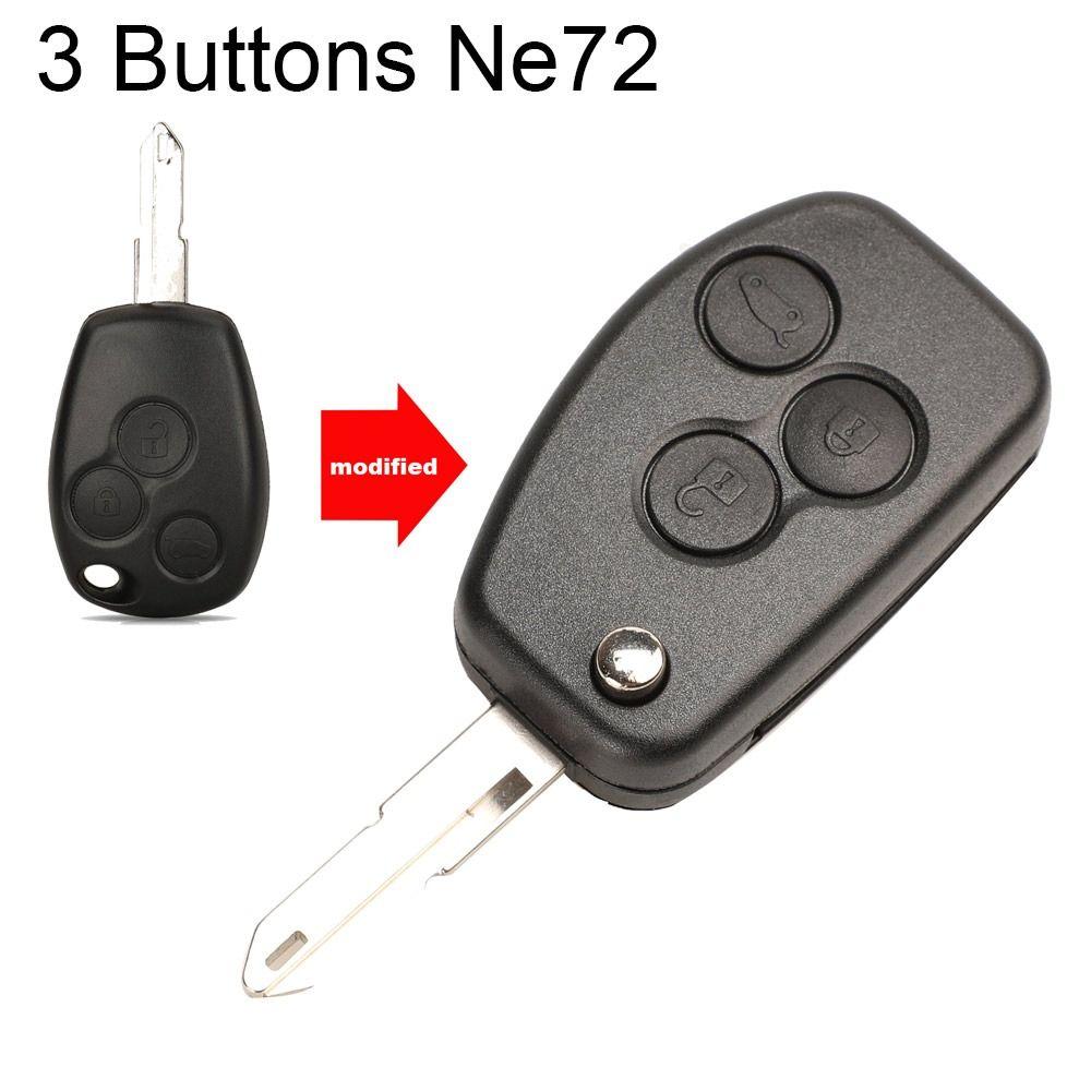 Модифицированный чехол для дистанционного ключа от машины, чехол для дистанционного брелока для автомобиля Renault/Dacia/Modus/Logan/Clio/Espace/Nissan