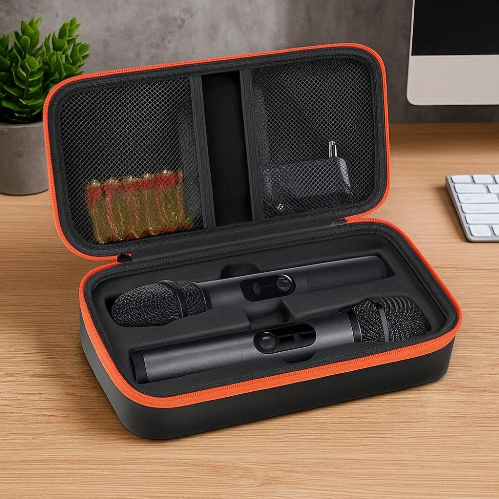 Adjustable Microphone Carrying Case Shockproof Mic Travel Bag Microphone Storage Bag Travelling