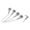 White Electrode Wires 4 in 1 4 Lead Snap Electrode Cable Cable Lead Wires  Electric Massager
