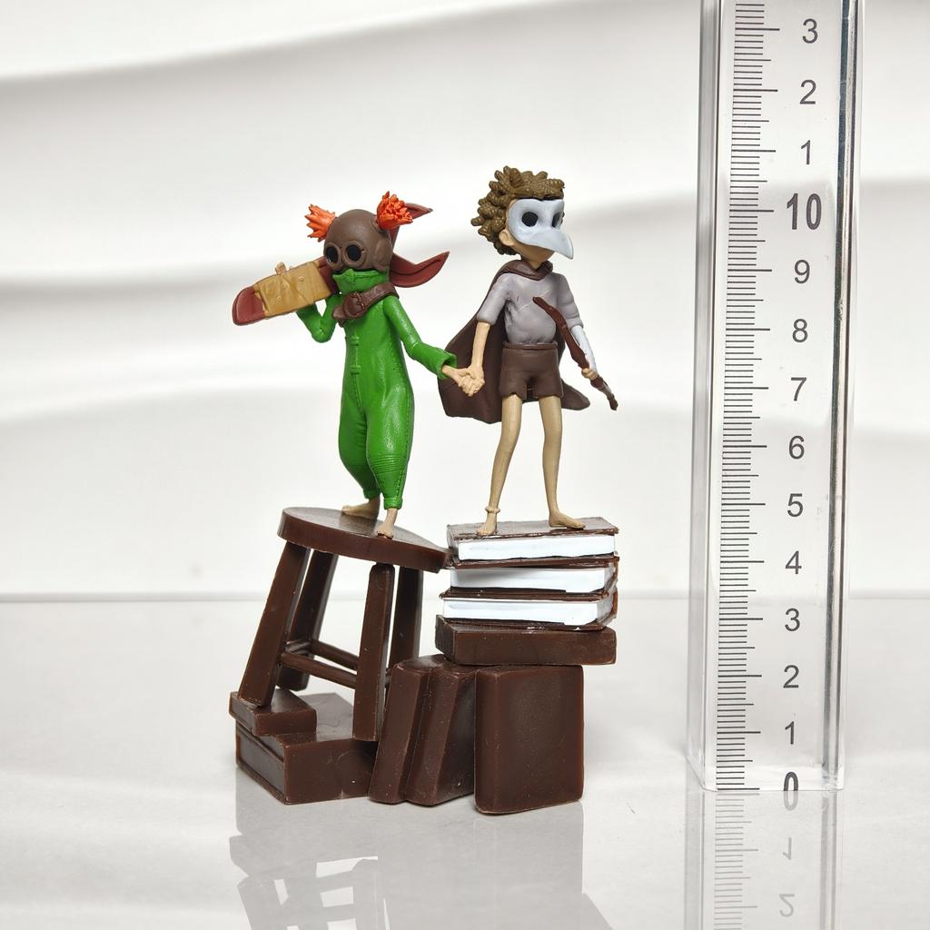NEW 11CM Little Nightmares Six & Mono PVC Figure Toy Collection Model Statue Action Figure Model Toy Desktop Ornament Gifts