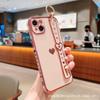Применимо к iPhone17Promax гальванизированный браслет-любовь веревка для руки Apple 16 боковая любовь противоударный 15 чехол для мобильного телефона