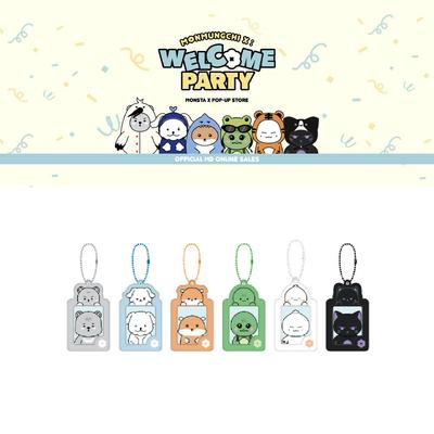 MONSTA X POP-UP Store Брелок-брелок для удостоверения личности с фотографией MONMUNGCHI X Welcome Party
