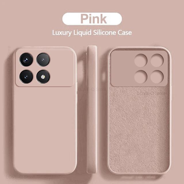 Для Poco X6 Pro Чехол Противоударный Жидкий Силикон Мягкий TPU Чехлы для Телефонов Xiaomi Poco X6 Pro 5G Poco X 6 X6Pro PocoX6 Pro Задняя Крышка