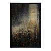 City Lights, Poster In Black And Gold City Lights, Poster In Black And Gold, 30X40 Cm, Unframed, Matte Paper 230 Gsm