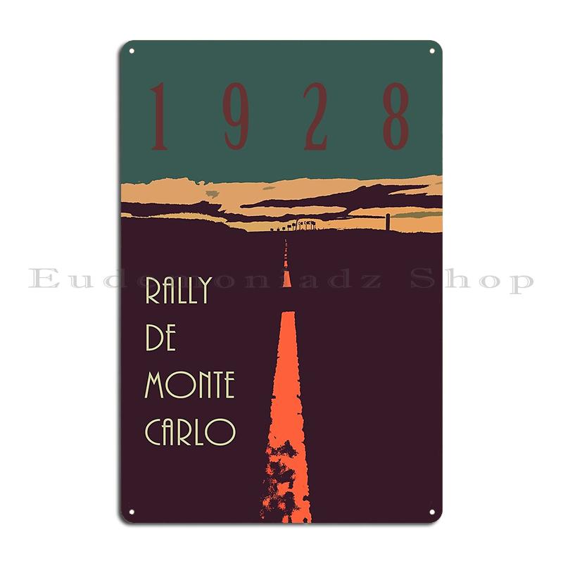 Ралли Монте-Карло 1994 Escort RS Cosworth едет Карло Пленительная дань уважения автоспорту Металлический настенный декор Гаражная жестяная табличка Постер