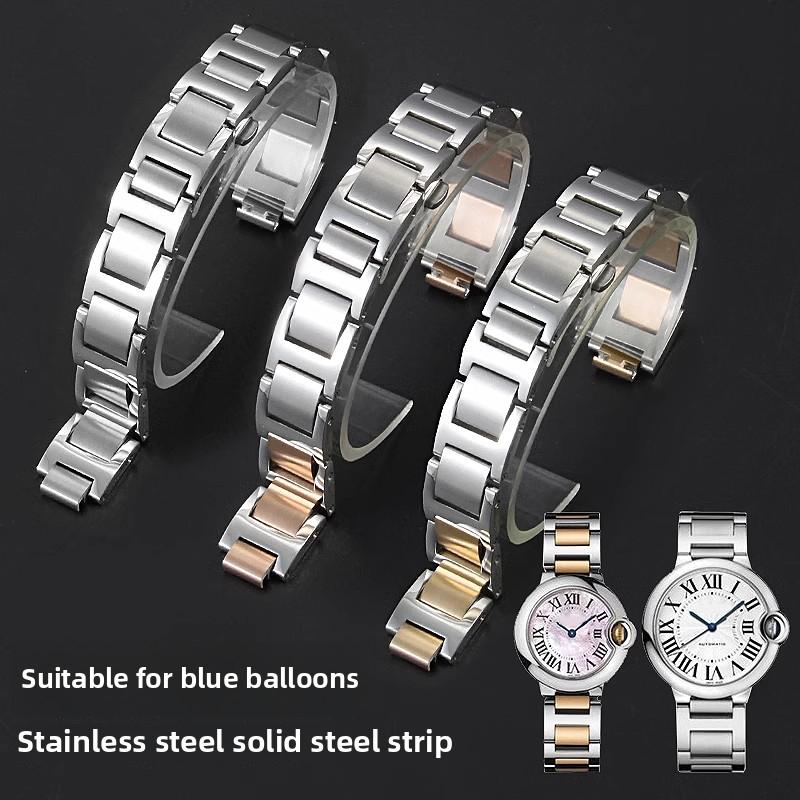 Для Cartier Blue Balloon 14,8 мм 16,8 мм 18,11 мм 20,12 мм 22,14 мм браслет из нержавеющей стали мужской женский выпуклые аксессуары для браслета