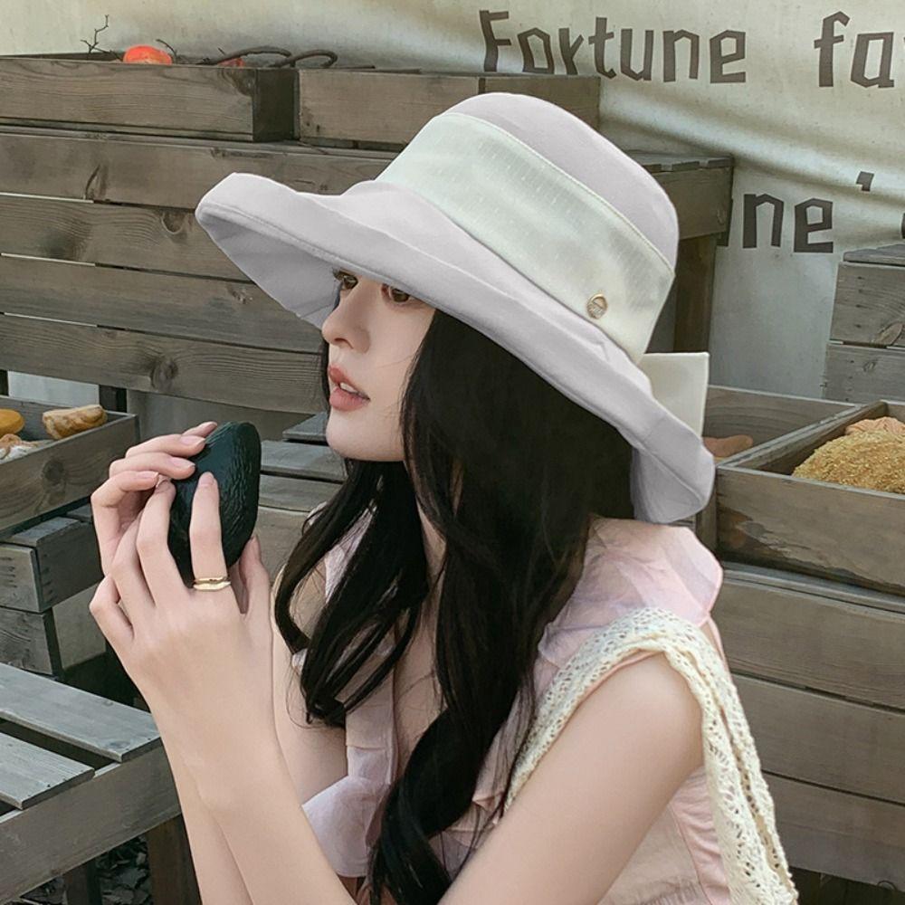 Anti-UV Beach Cap Large Brim Sun Hat Fashion Bucket Hat