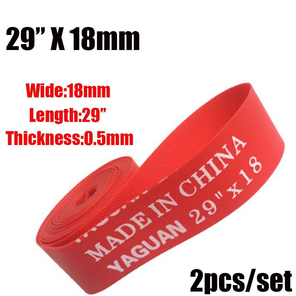 2Pcs Durable Red Top Anti Puncture Tape Bike Inner Tube Pad Bicycle Tire Liner