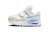 Кроссовки Air Max SYSTM Устойчивые к истиранию Низкие для малышей Бело-синие Для младенцев и малышей DQ0286-111