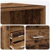Bookshelf Reclaimed Wood 30 x 42.4 x 185.2 cm