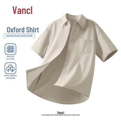 Мужская свободная рубашка с коротким рукавом Oxford от VANCL