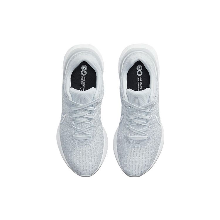 Nike Женские кроссовки React Infinity Run Flyknit 3 Pure Platinum Синий Белый DD3024-004
