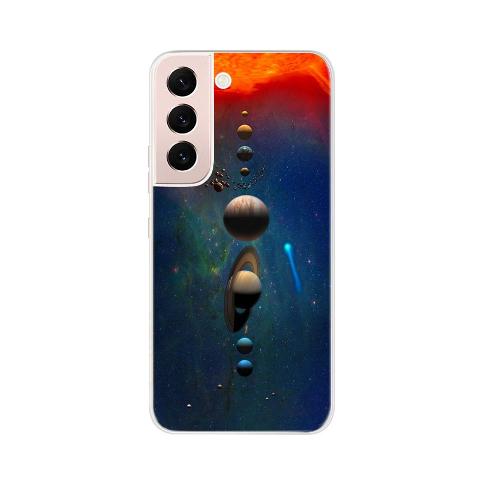 Красивый чехол для телефона с цветами для Samsung Galaxy S22 Pro S 22 Ultra 5G Чехол Милый Кот Мягкий Силиконовый TPU Чехол для Samsung S22 22Pro