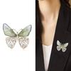 Blucome Shining Gradient Wings Butterfly Brooches for Women Top Quality Luxury Butterfly Office Party Brooch Pins