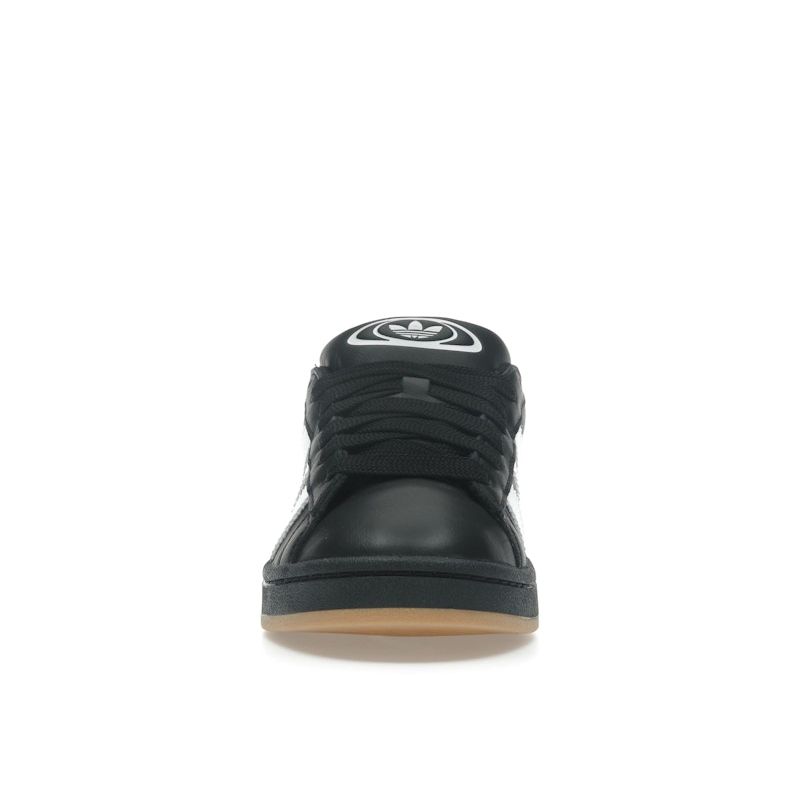 Adidas Кампус 00-х Основной черный кожаный с резиновой подошвой Унисекс кроссовки Облачно-белый JP9997