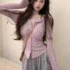 Women Sexy V-neck Long Sleeve Knitted Sweater Slimming Cardigan Autumn Top