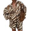 2026 Cross-border foreign trade European and American women's clothing, new spring models, printed shirt fashion casual loose shorts set