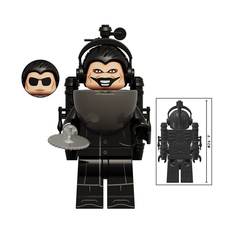 Юмористические фигурки из строительных блоков с персонажами на туалетную тематику и взаимозаменяемыми деталями